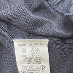 将图片加载到图库查看器，【中古】ヨーコチャン YOKO CHAN カーディガン 裾フリル Vネック シルク 未使用 ネイビー 紺 i0703n02218
