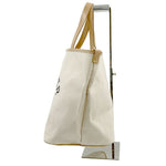 Load image into Gallery viewer, 【中古】ドゥロワー Drawer ノベルティ トートバッグ 生成り キャンバス ロゴプリント 大容量 i1222y00110
