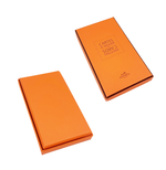 Load image into Gallery viewer, 【中古】HERMES エルメス ノッティングカード オレンジ ボックス付き ガイドカード j0312wq0205
