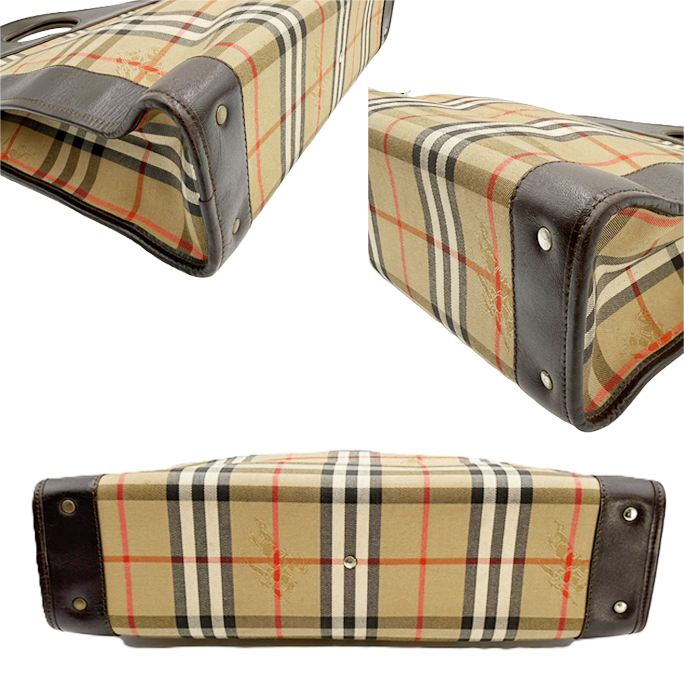 【中古】バーバリー BURBERRY ハンドバッグ ノバチェック チェック柄 トートバッグ i0922lq00582