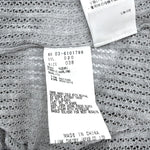 将图片加载到图库查看器，【中古】セオリーリュクス Theory luxe カギ編みリネンニット 七分袖 透け感　ライトグレー i0818n0134
