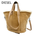 画像をギャラリービューアに読み込む, 【中古】ディーゼル DIESEL ムートン トートバッグ ショルダーバッグ 2WAY ベージュ ボア j0814aq00198

