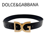 画像をギャラリービューアに読み込む, 【中古】ドルチェ＆ガッバーナ DOLCE&amp;GABBANA  ベルト ブラック D&amp;G j0712oq02420
