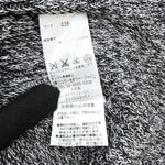 将图片加载到图库查看器，【中古】セオリーリュクス Theory luxe 七分袖ニット ミックスニット 透け感 丈長め ブラック ホワイト i0818n0144
