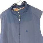 Load image into Gallery viewer, 【中古】バーバリーゴルフ BURBERRY GOLF ベスト フルジップ ハイネック ジャンパーベスト くすみネイビー i0627aq01527
