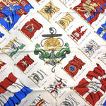 将图片加载到图库查看器，【中古】エルメス HERMES スカーフ カレ90 旗 おしゃれ シルク ホワイト ブルー レッド イエロー グリーン i0515lq014132
