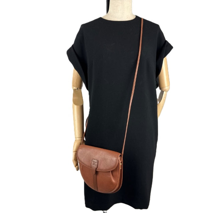 【中古】バーバリー BURBERRY ショルダーバッグ ポシェット レトロ 可愛い ブラウン 茶 i0717lq00982