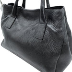 Load image into Gallery viewer, 【中古】フルラ FURLA ハンドバッグ シンプル レザー ブラック系 シルバー i0522lq02510
