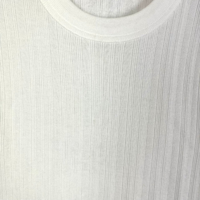 【中古】ドゥロワー Drawer ノースリーブカットソー リブ シンプル クルーネック ホワイト 白 g1110a009