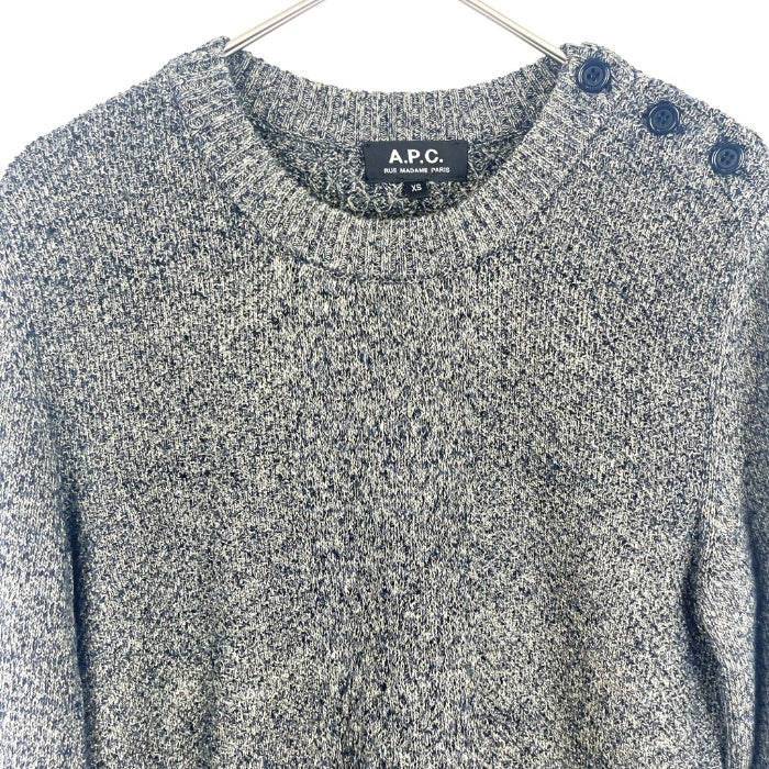 A.P.C. アーペーセー コットンVネックネイビーワンピース A.P.C（ワンピース）のフリマアイテム一覧