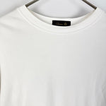 将图片加载到图库查看器，ドゥロワー Drawer コットンTシャツ レディース 白 半袖 シンプル 上質 ベーシック ロゴ刺繍入り カジュアル 大人きれいめ
