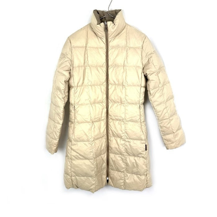 【中古】モンクレール MONCLER リバーシブルダウンコート スタンドカラー アイボリー ベージュ系 h1125aq004