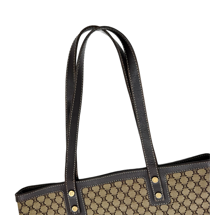 中古】CELINE セリーヌ マカダム柄 トートバッグ ハンドバッグ