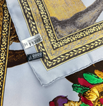 画像をギャラリービューアに読み込む, 【中古】GIANFRANCO FERRE ジャンフランコフェレ スカーフ シルク100% j0223tq0266
