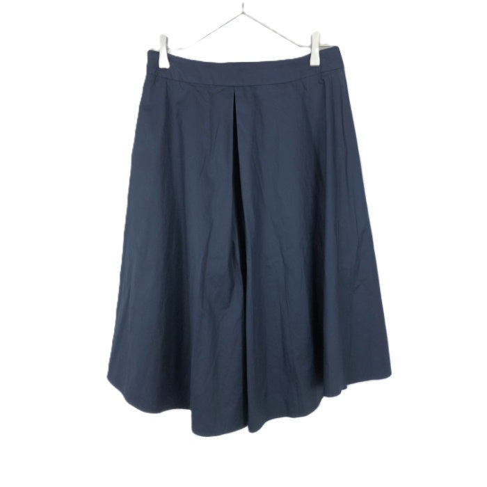 【中古】セオリーリュクス Theory luxe フレアスカート コットン 薄手 ミディ丈 ネイビー 紺 i0807n0075