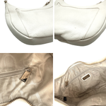 Load image into Gallery viewer, 【中古】フルラ FURLA ショルダーバッグ 半月型 レザー おしゃれ オフホワイト 白系 i0522lq02813
