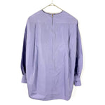 Load image into Gallery viewer, 【中古】ブラミンク BLAMINK コットン ブラウス シャツ ラベンダー パープル 光沢 長袖  上品 きれいめ シルク i0908h00127
