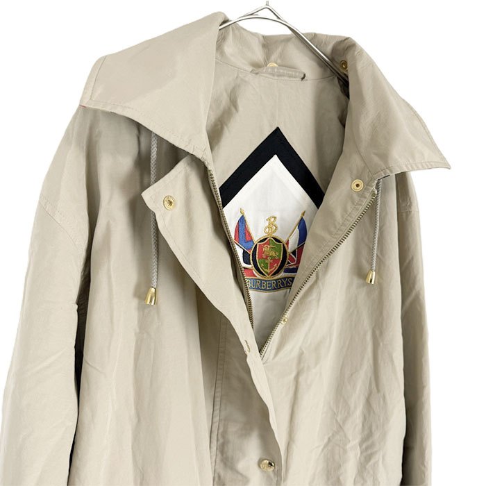 【中古】Burberrys バーバリーズ フード付きコート ノバチェック ライナー付き ベージュ系 i0718aq00357