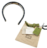 画像をギャラリービューアに読み込む, 【中古】GUCCI グッチ デニム カチューシャ GG柄 インディゴ ヘアアクセサリー i0926aq011140
