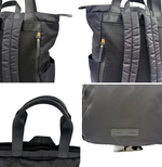 将图片加载到图库查看器，【中古】ninaru×フェリシモ マザーズリュック ブラック 2WAY リュック トートバッグ j0223tq0344
