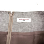 Load image into Gallery viewer, 【中古】オールドイングランド OLD ENGLAND ひざ丈リネンスカート 台形 ベージュ ライトブラウン系 i0703n0095
