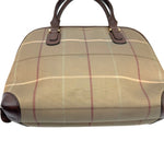 Load image into Gallery viewer, 【中古】バーバリー BURBERRY ハンドバッグ タマムシ チェック柄 レトロ ベージュ系 ブラウン i0225aq02364
