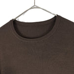 将图片加载到图库查看器，【中古】ミューズ ドゥーズィエムクラス Deuxieme Classe リブカットソー クルーネック 半袖 ブラウン 茶 i0526y01225
