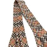 将图片加载到图库查看器，【中古】バーバリー BURBERRY リボンタイ ネックチーフ ノバチェック おしゃれ ベージュ系 i0810oq00223
