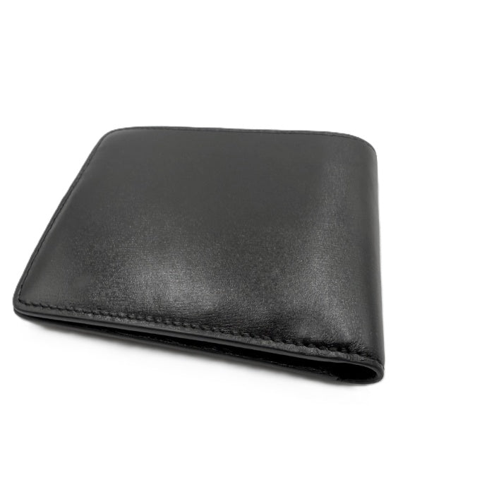 【中古】アミパリス AMI PARIS 財布 二つ折り シンプル 札入れ カード入れ 薄型 ブラック 黒 i0627aq03058