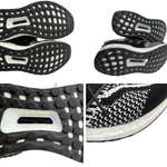 Load image into Gallery viewer, 【中古】アディダス adidas スニーカー ultra boost 編込み模様 おしゃれ ブラック ホワイト i0515lq01716
