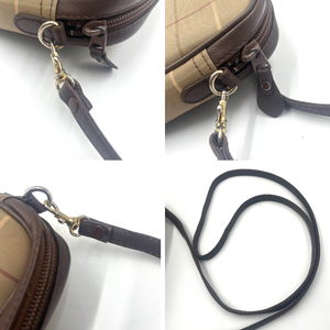 【中古】バーバリー BURBERRY ショルダーバッグ タマムシ ポシェット Burberrys レトロ ベージュ系 ブラウン h1021hq02060