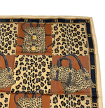 Load image into Gallery viewer, 【中古】FENDI フェンディ ハンカチ スカーフ レオパード バッグ柄 ブラウン レディース j0618lq0155
