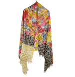 画像をギャラリービューアに読み込む, 【中古】エピス EPICE ストール 花柄 マルチカラー 大判 フリンジ レディース i1215i0274
