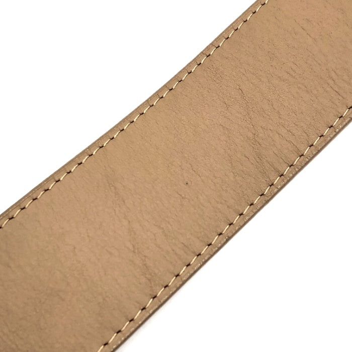 【中古】ルイヴィトン LOUIS VUITTON ベルト サンチュール バックル レザー シルバー×ベージュ系 i0413oq007253