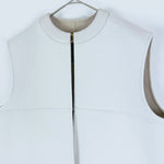 将图片加载到图库查看器，【中古】Drawer ドゥロワー ウール レザーコンビ ベスト ジレ i1031h010144
