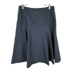 画像をギャラリービューアに読み込む, 【中古】エポカ EPOCA フレアスカート ストレッチ ミディ丈 ⁪未使用 ネイビー 紺 i0807n0258
