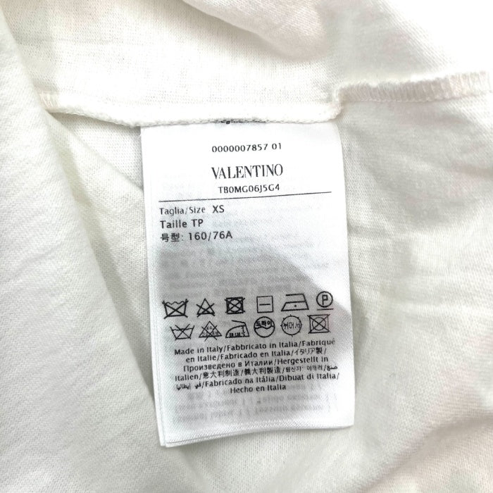 【中古】ヴァレンチノ VALENTINO フリルTシャツ そでフリル カットソー ボリューム 可愛い オフホワイト 白 h0508k011