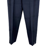 Load image into Gallery viewer, 【中古】ドゥロワー Drawer コットンツイルテープパンツ サイドスリット コットン ネイビー 紺 i0805k00412
