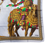 画像をギャラリービューアに読み込む, 【中古】GIANFRANCO FERRE ジャンフランコフェレ スカーフ シルク100% j0223tq0266
