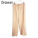 画像をギャラリービューアに読み込む, 【中古】Drawer ドゥロワー ウール イージーパンツ ベージュ サイズ40 レディース 未使用品 j0713o00525
