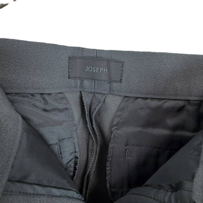 【中古】ジョセフ JOSEPH テーパードパンツ きれいめ ストレッチ 上品 シンプル 未使用 チャコールグレー i0828n0026