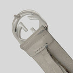 Load image into Gallery viewer, 【中古】グッチ GUCCI ベルト インターロッキングG GGバックル レザー シルバー金具 ベージュ j0729pq00589
