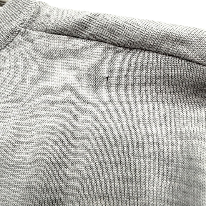 【中古】ジョセフ JOSEPH サイドシフォンプリーツニット クルーネック ニット 薄手 ライトグレー i0703n0146