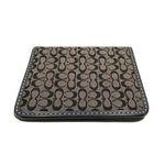 将图片加载到图库查看器，【中古】COACH コーチ シグネチャー キャンバス×レザー 二つ折りパスケース カードホルダー i0810oq0113
