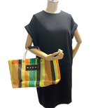 Load image into Gallery viewer, 【中古】MARNI マルニ ストライプ トートバッグ マルチカラー ハンドバッグ レディース j0213aq01298
