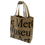 将图片加载到图库查看器，【中古】ザ・メトロポリタン The Metropolitan Museum of Art トートバッグ ベージュ ロゴ入り レディース カジュアルバッグ i1124tq0263
