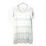 Load image into Gallery viewer, 【中古】ジェラートピケ gelato pique 半袖ワンピース マルチボーダー パステル もこもこ 白系 i0413oq01813
