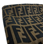 Load image into Gallery viewer, 【中古】フェンディ FENDI ズッカ柄 ハンカチ スカーフ ブラック ブラウン ロゴ 総柄 j0405oq02025
