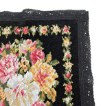 Load image into Gallery viewer, 【中古】フェイラー FEILER ハンカチ レース付き 花柄 シュニール織 綿100％ i0728tq0011
