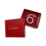 Load image into Gallery viewer, 【中古】Cartier カルティエ トリニティ キーリング キーホルダー シルバー  箱付き j0405oq00930
